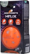 Dog Comets Ball Helix jouet pour chien - Balle pour chien auto-mobile - Jouet pour chien rechargeable - Jouet pour chien avec sons d'animaux - Orange