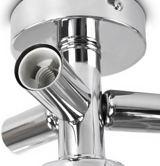 Jago® Plafondlamp - E14 3 x Max. 40 W Nodig of LED Dimbaar, Acryl Blad