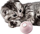 MyBuddy® Kattenbal - Interactieve Zelf Rollende Bal - Kattenspeeltjes -  Bal voor Katten - LED lights - Speelgoed - USB - Roze