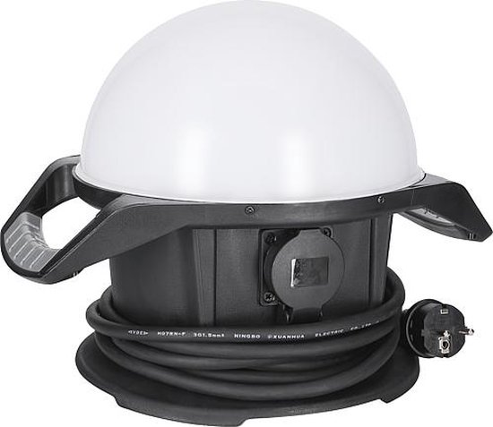 Lampe de travail Ansmann Ball LED - 360° - IP54 - 6500K - avec douille et crochet de suspension