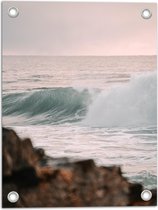 WallClassics - Poster de Jardin - Mer Ondulée - 30x40 cm Photo sur Poster de Jardin (décoration murale pour l'extérieur et l'intérieur)