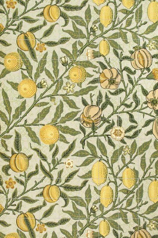 IXXI Fruit yellow - William Morris - Wanddecoratie - 240 x 160 cm