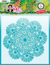 Mask stencil Flower madness - ABM Back to nature nr. 84