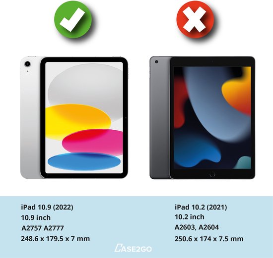 Coque pour iPad (2022) 10,9 pouces - iPad 10ème génération - Zwart -  Livraison gratuite