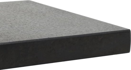 Parasolvoet vierkant 30 kg graniet zwart kopen