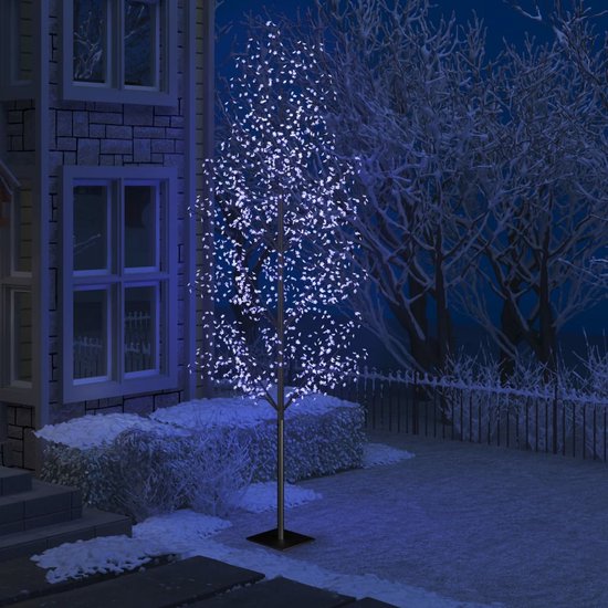 Prolenta Premium - Sapin de Noël 1200 LED lumière bleue fleur de cerisier  400 cm