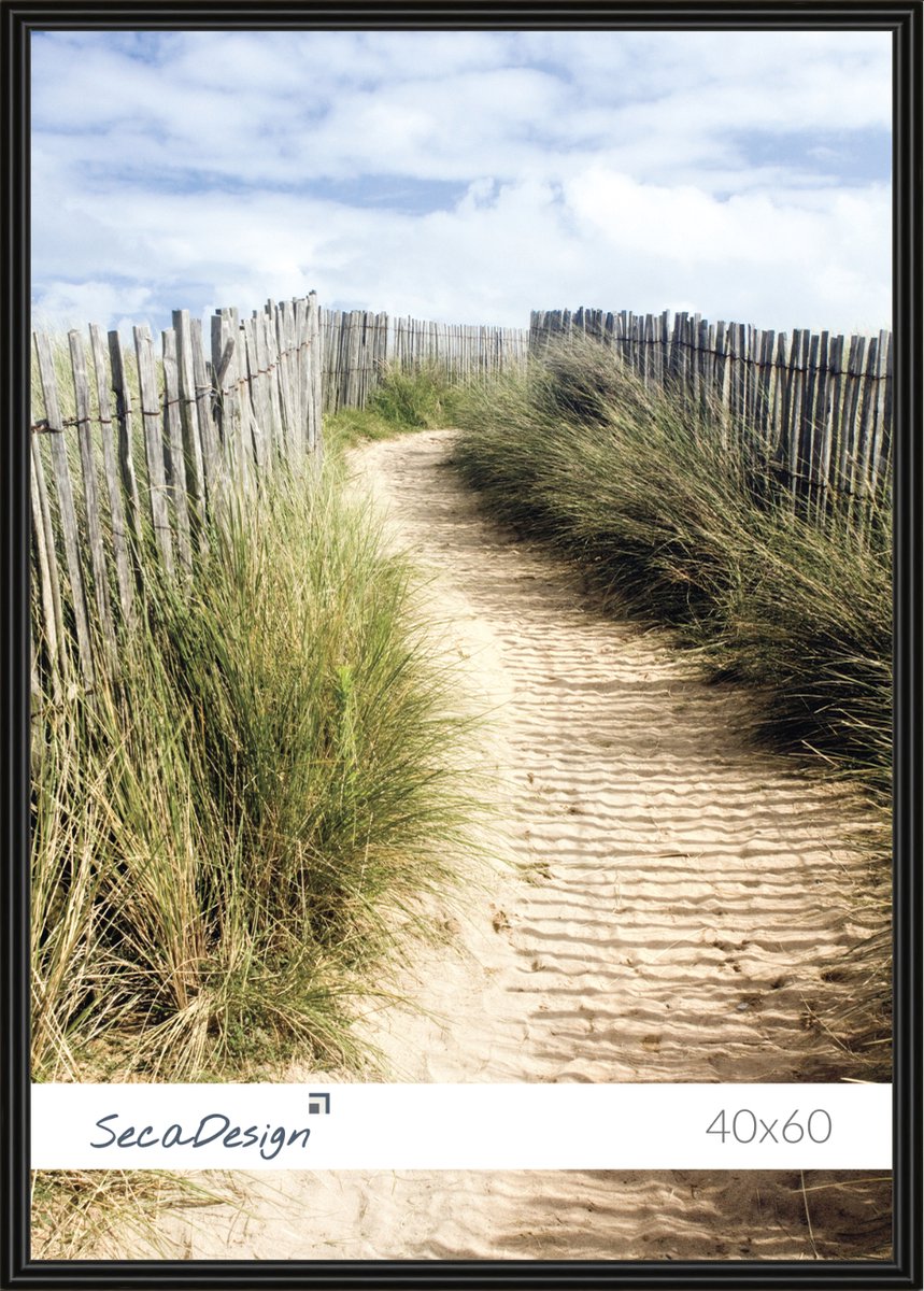 Fotolijst - SecaDesign - 40x60 cm Fotomaat - Zwart - Posterlijst