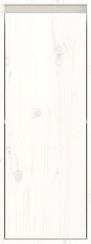 Prolenta Premium - Wandkasten 2 st 30x30x80 cm massief grenenhout wit - ForYou
