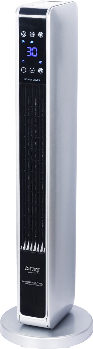 Elektrische kachel Ventilatorkachel Torenkachel 74cm efficiënte keramische verwarming/koeling LCD-display afstandsbediening 2200W