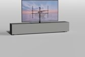Cavus Meuble TV XL Solid 60B Trendy Zwart Steel - Pied TV Rotatif Premium - Convient pour TV 50- 75 Pouces - VESA 200x200 <> 600x400