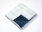 Fleece deken - fleece plaid - 150 x 200 - super zacht - 280 gsm - blauwe schaduw - Luxe