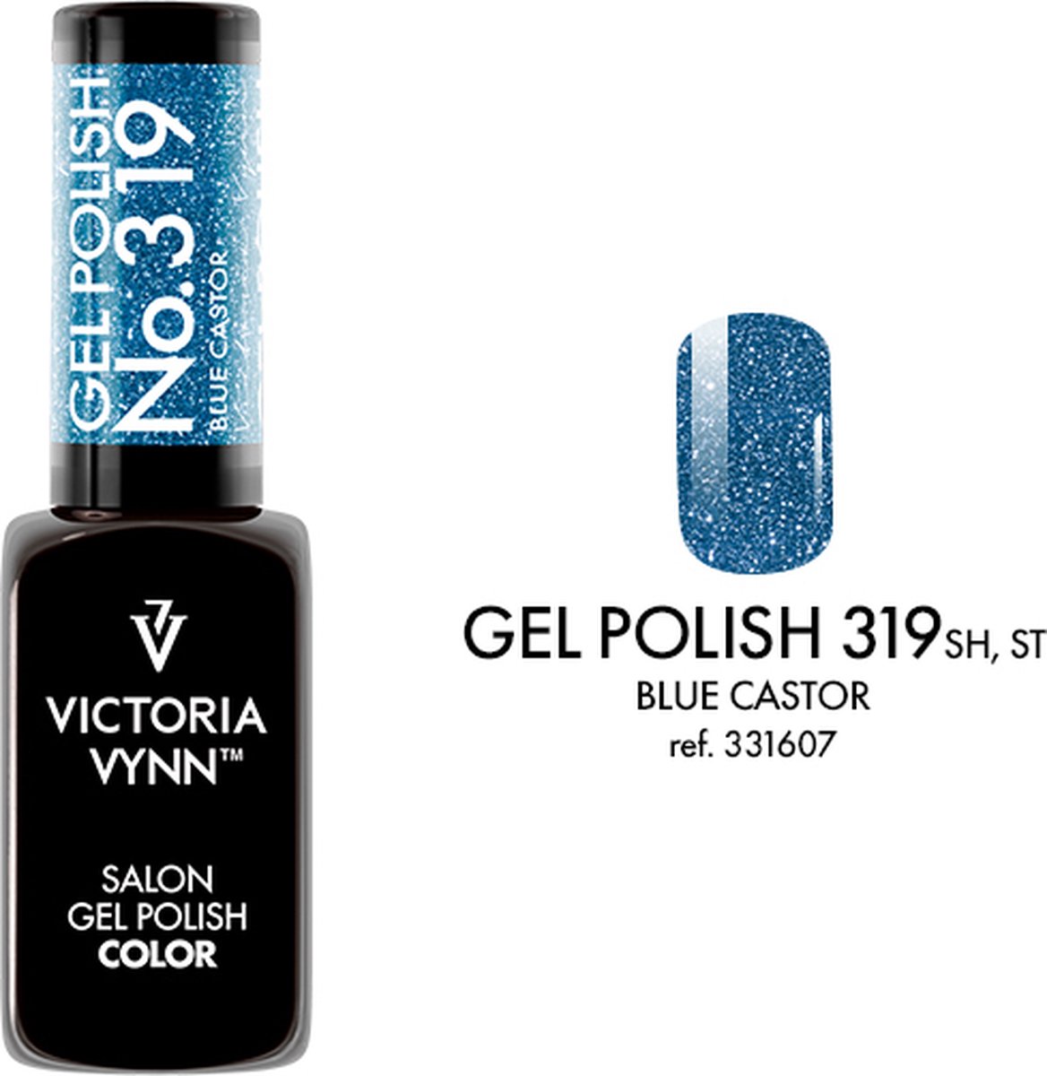 Goedkoopste Victoria Vynn – Salon Gelpolish 319 Blue Castor (flash glitters lichtblauw) - reflecterende gel polish - gellak - reflect - reflectie - glitter - nagels - nagelverzorging - nagelstyliste - uv / led - nagelstylist - callance