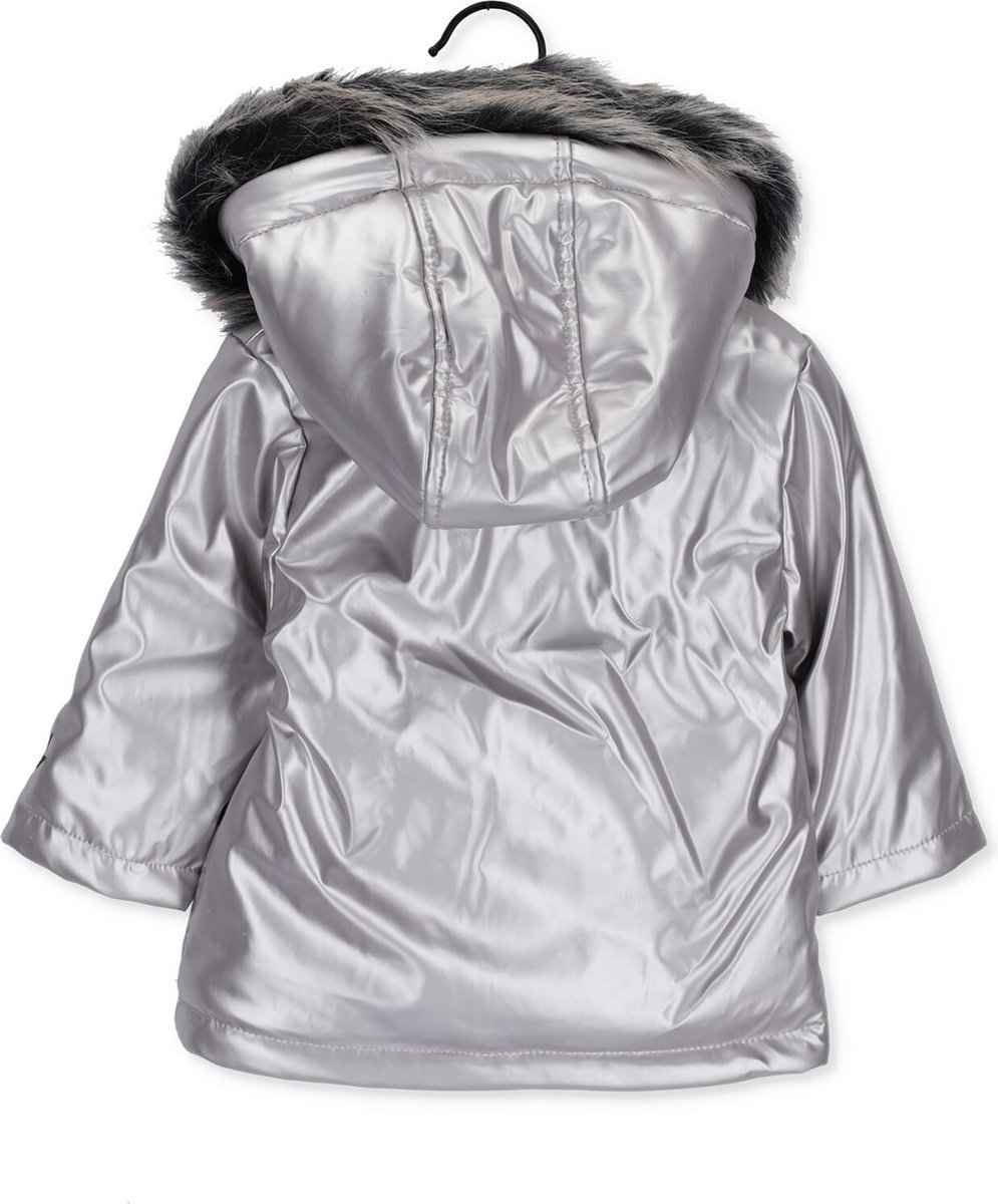 Ikks Parka Gomme Jassen Baby - Winterjas - Zilver - Maat 12M