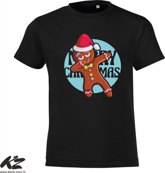 Klere-Zooi - Gingerbread Man Dab - Kids T-Shirt - 140 (9/11 jaar)