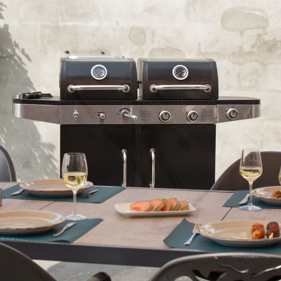 SUMM - MAGNUS - Zwart - Staal - Barbecue - BBQ - Grill - BBQ Grill - Stevig staal - Smoker - Gasbarbecue & houtskool - Stijlvol van SUMM — afbeelding 4