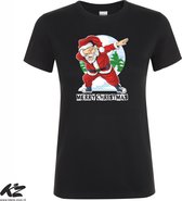 Klere-Zooi - Christmas Dab - Dames T-Shirt - 4XL