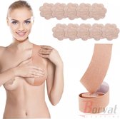 Borvat® | Boob Tape | Boobtape | Plak BH | Inclusief 10 x Wasbare Nipple Covers | Borst Tape | 5 Meter