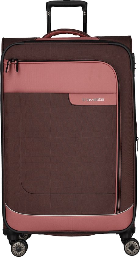 Travelite Zachte koffer / Trolley / Reiskoffer - Viia - 77 cm (XL) - Roze