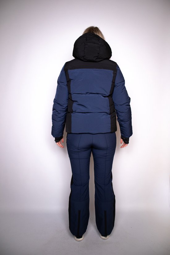 Nikkie Sportswear Logo ski jas dames blauw