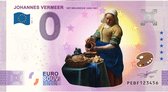 0 Euro biljet 2021 - Johannes Vermeer Het Melkmeisje KLEUR
