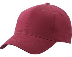 6 panel baseball cap bordeaux