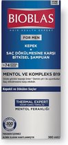 Bioblas Shampoo Tegen Roos en Haaruitval 360ml (Menthol and Complex B19)