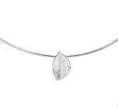 The Jewelry Collection Collier Pendentif Rayé - Argent