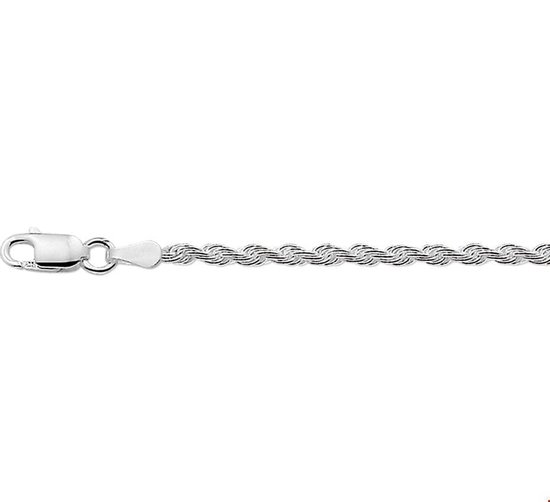 Zilveren Armband koord 2 1002171 18 cm
