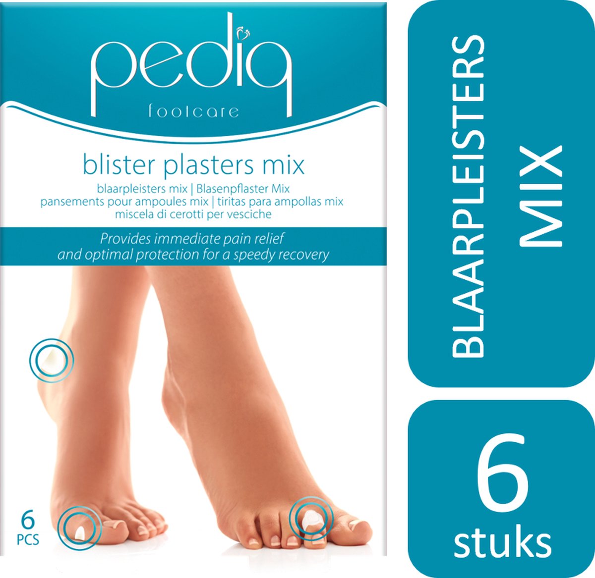 Goedkoopste Pediq Blaarpleisters Mix - 6 stuks | blaren - blarenpleisters - blaarpleisters - pleisters - anti blaren - blarenpleister - blaar - anti druk pleister
