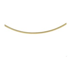 The Jewelry Collection Ketting Omega - Zilver verguld