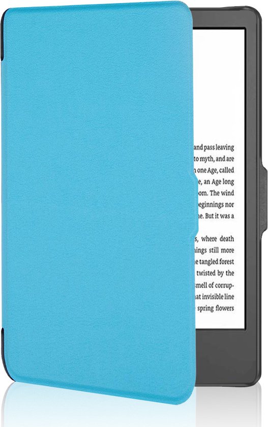 Lunso - Geschikt voor Kobo Clara 2E hoes (6 inch) - sleep cover - Lichtblauw van Lunso — afbeelding 4