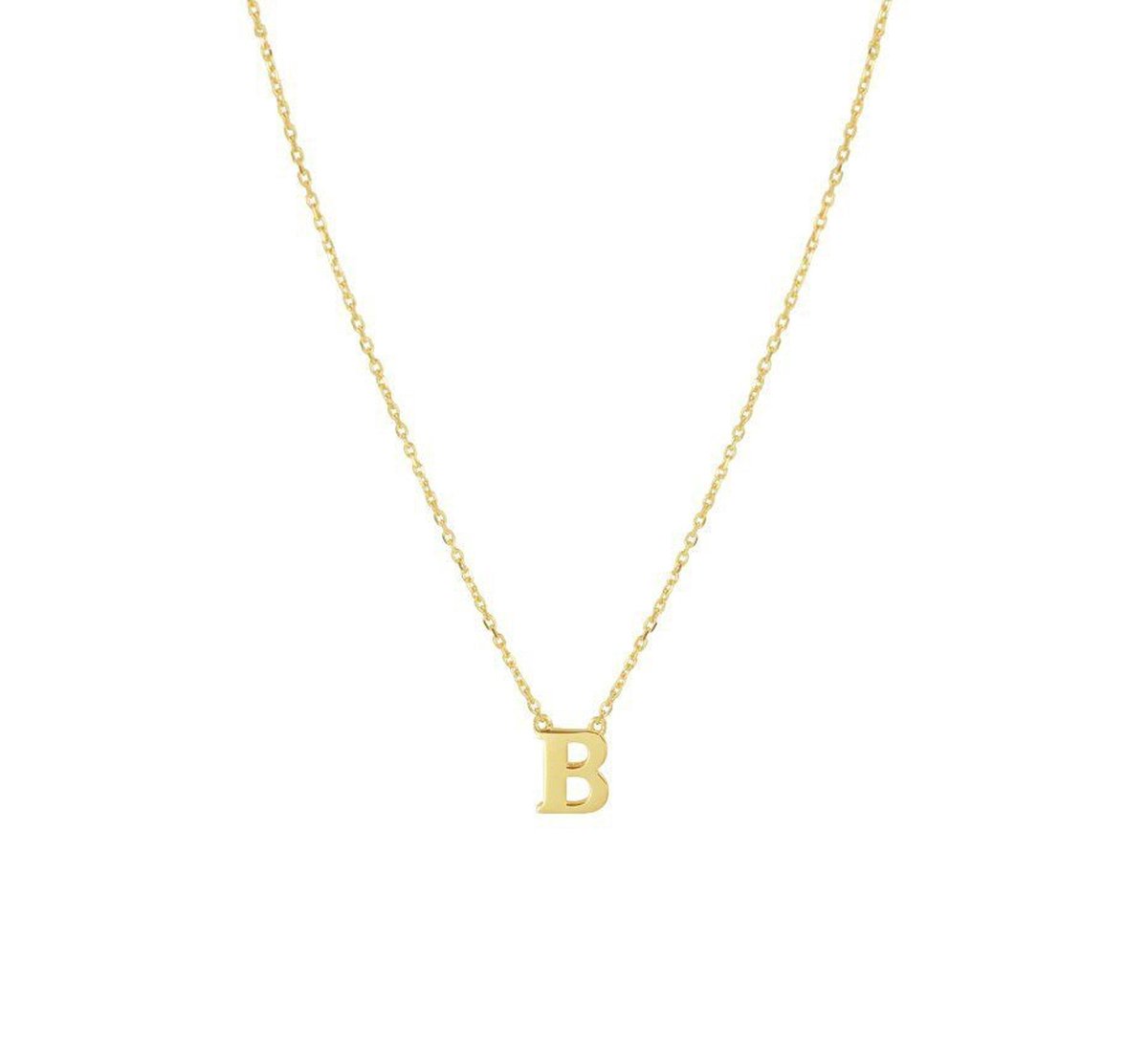 Geelgouden Collier letter B 40 - 42 - 44 cm 4021366