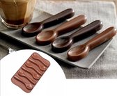 chocolade Lepel - siliconen vorm voor ijsblokjes chocolade fondant