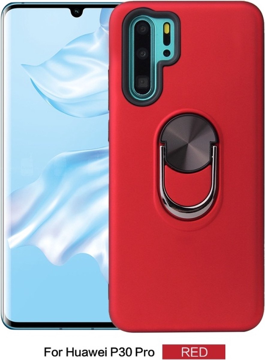 Huawei P30 Pro hoesje Shockproof Armor case - back cover – TPU – Rood