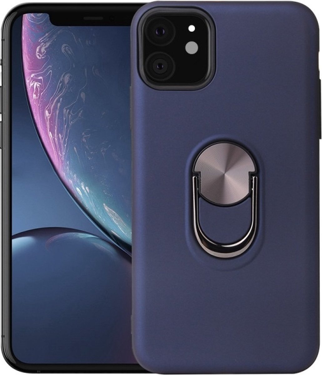Hoesje Geschikt voor iPhone 11 hoesje Shockproof Armor case - back cover – TPU – Blauw