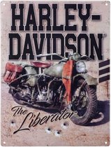 Harley-Davidson The Liberator Tinnen Bord Met Reliëf - 30 x 40 cm