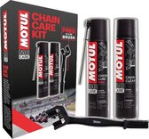 Kit d'entretien de chaîne de moto Motul Kit d'entretien de chaîne - Nettoyant de chaîne Motul C1 et spray de chaîne C2 avec brosse de chaîne gratuite