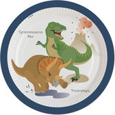 Amscan - ECO Happy Dinosaur Papieren Bordjes Groot (8 stuks)