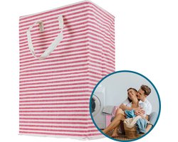 Trendyblend® Wasmand Katoen & Opbergmand – Wasmand Opvouwbaar – Wasbox 72 L – Wasmand Staand - Waszak