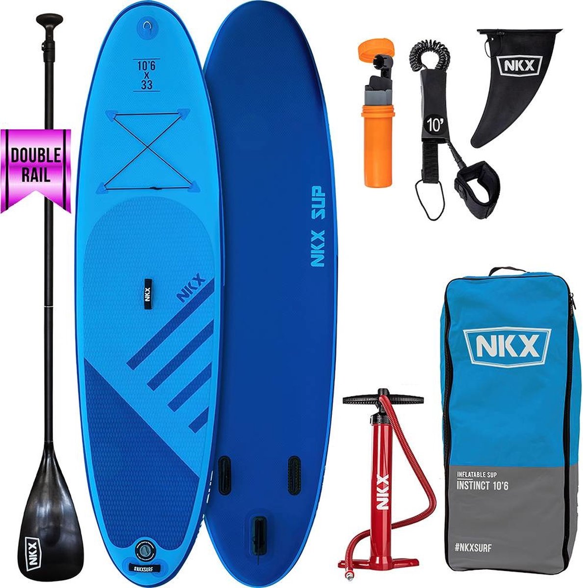NKX Instinct 10.6 ft. Opblaasbare SUP Dark Blue