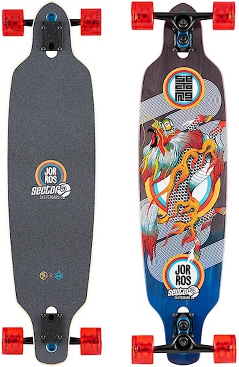 Sector 9 longboard Kirin Fractal drop through 36