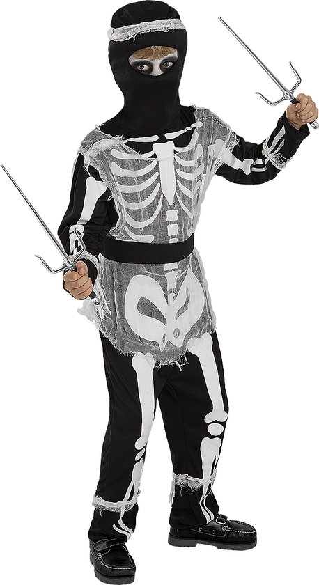 FUNIDELIA Zombie Ninja Skelettenkostuum Voor voor jongens - Maat:
