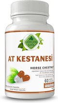Horse Chestnut - Paardenkastanje Extract Capsule - 60 Capsules - 1 CAPSULE 1000 MG EXTRACT - Regenereert bloedvaten, Beschermt tegen oedeem, Voorkomt weefselzwelling - 60.000 mg Kruidenextract - Pijn, Spataderen, Kramp, Oedeem - Geen Toevoegingen