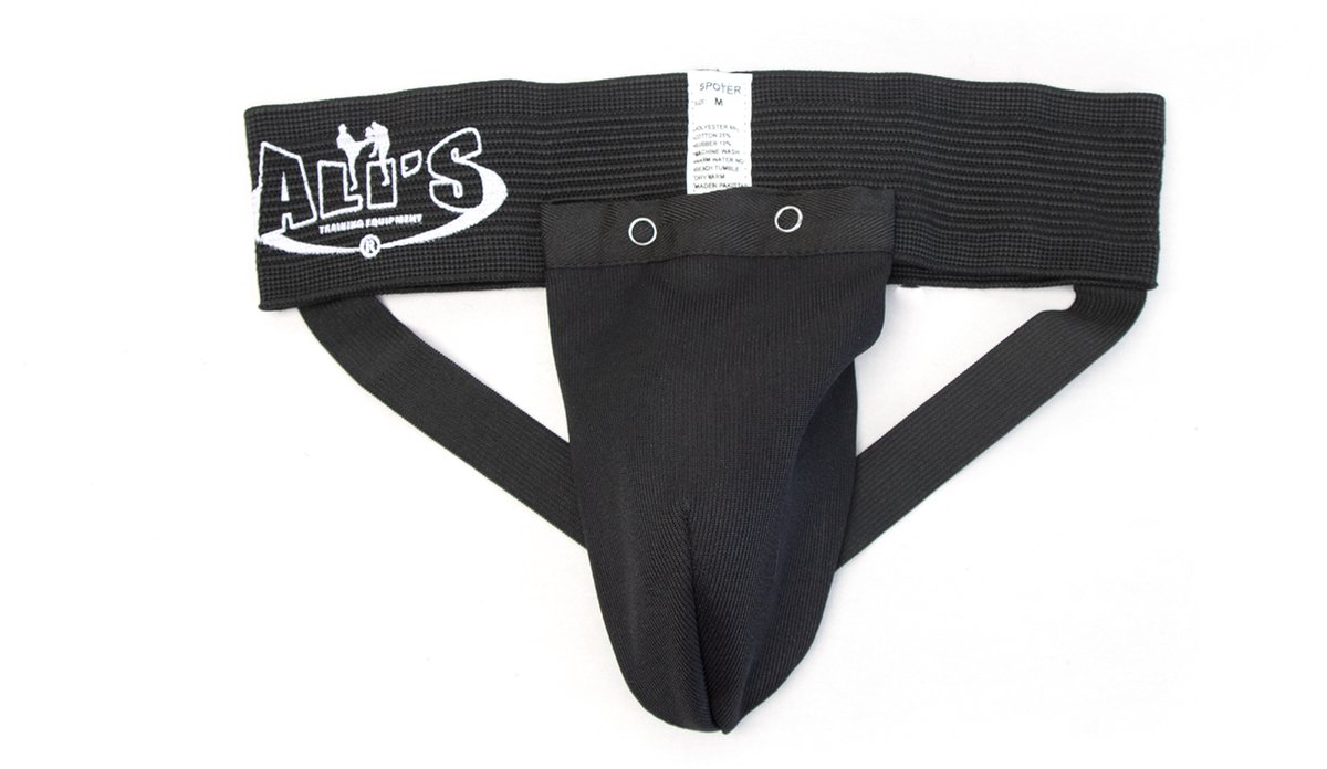 Ali's Fightgear Kruisbeschermer voor optimale bescherming - Zwart - Maat S - Kruisbeschermer - Tok - Toque - Kruisbeschermer heren - Kruisbeschermer kinderen - Kruisbeschermers