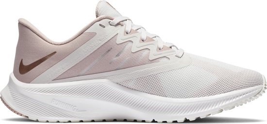 Chaussures de sport Nike Quest 3 - Taille 36,5 - Femme - blanc - rose clair  - bronze | bol.com
