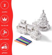 Twiddlers - 3d puzzel - Christmas tree end train