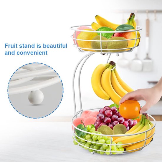 Fruitmand met deksel - Snacks Fruit Bowl - Metalen gaas Manden Wire