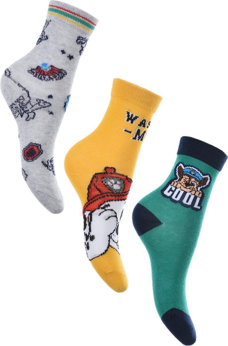 PAW Patrol - Paw Patrol Sokken - 3 paar - jongens - maat 27/30