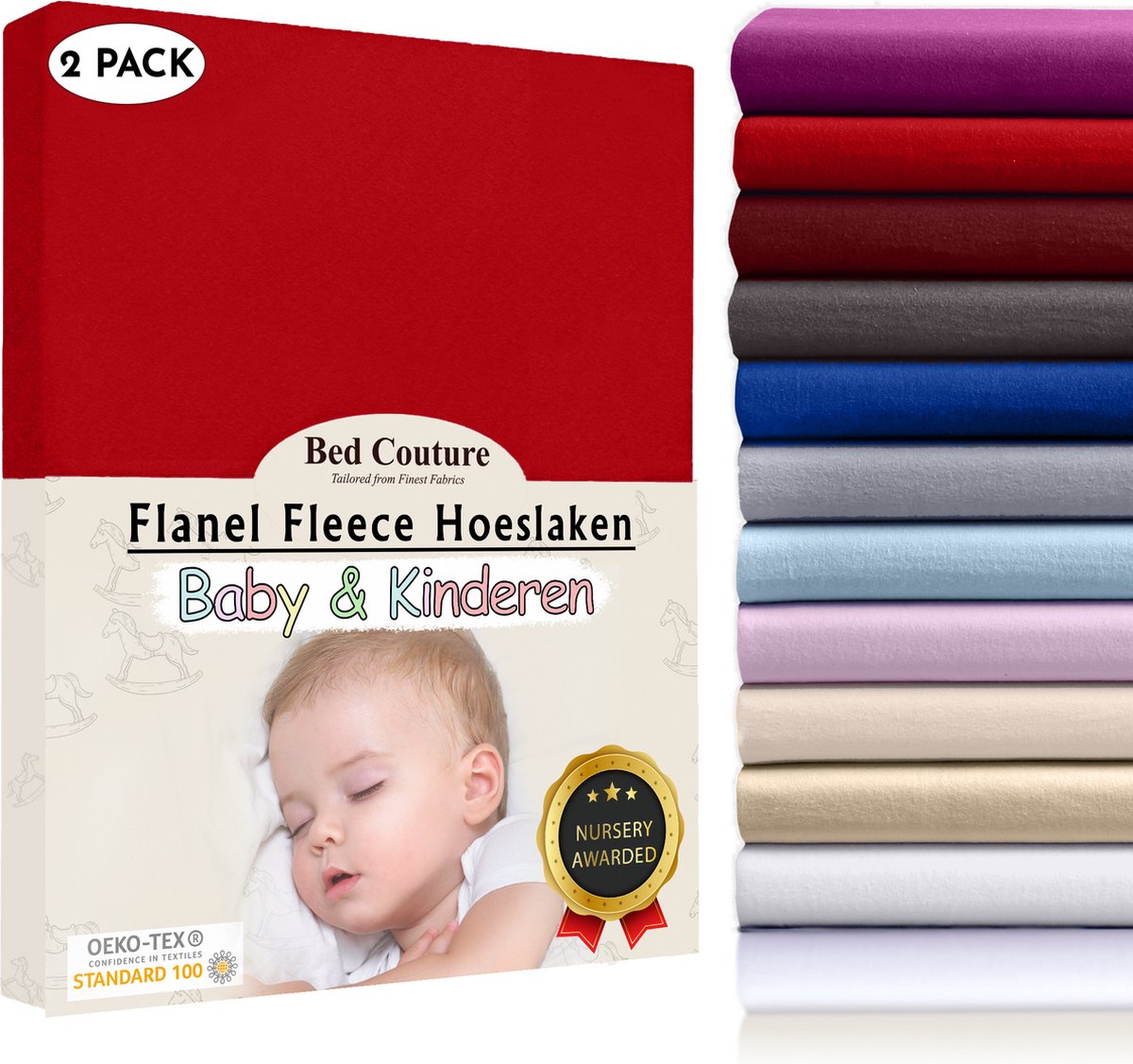 proza Saai Christchurch Bed Couture Flanel Fleece Baby Kinder Hoeslaken - 100% Katoen Extra zacht  en Warm -... | bol.com
