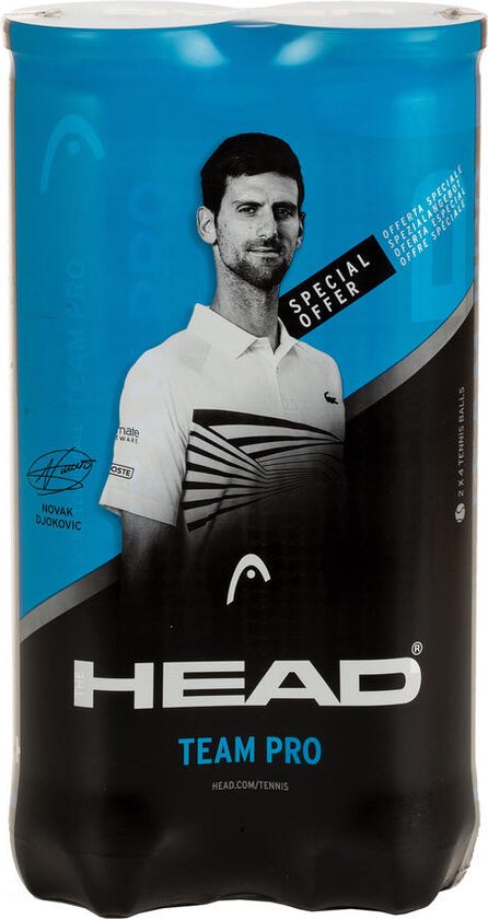 Head Pro Balles De Tennis - Tube De 4 Balles Professionnelles